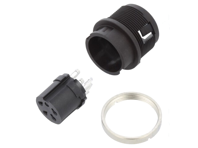 Connector: rond; contact; 678; vrouwelijk; PIN: 4; verzilverd; 6A Connector: rond; contact; 678; vrouwelijk; PIN: 4; verzilverd; 6A